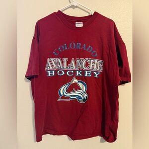 Colorado Avalanche Hockey Maroon Red T-Shirt Men’s Unisex XXL